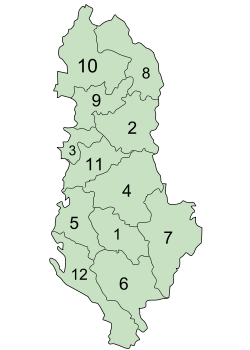 Counties of Albania