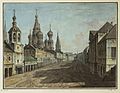 Rue Moskvoretskaya vers 1800, œuvre de Fiodor Alexeïev.