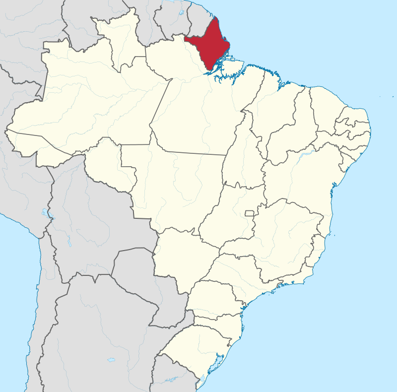 Localização do Amapá no Brasil