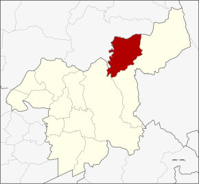 Amplasarea districtului în provincia Saraburi