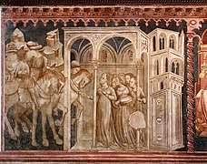 Деталь фрески «Сцены из жизни римской матроны Лукреции», 1437—1439 гг.