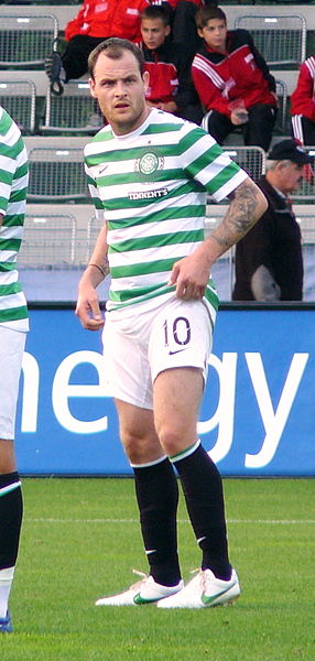 Anthony Stokes playing for Celtic, 2012