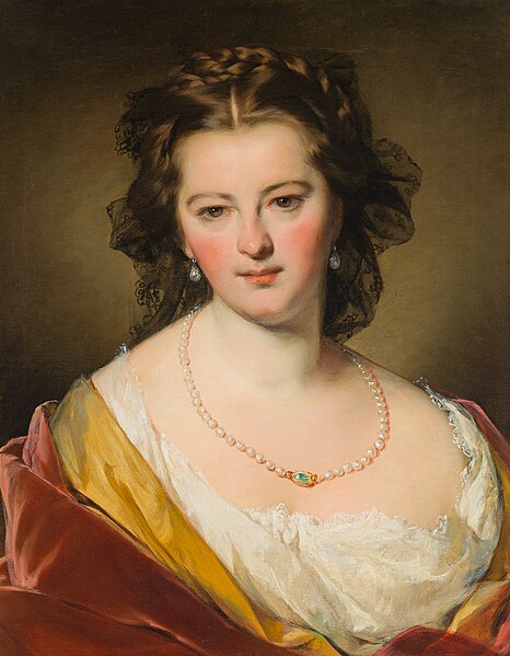 File:Anton Einsle - Porträt einer Dame mit Perlenkette.jpg