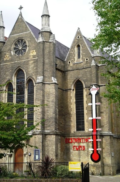 File:Appeal target, Church of Our Lady, Lisson Grove NW8 - geograph.org.uk - 1286808.jpg