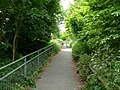 Approaching the footbridge over the A33 - geograph.org.uk - 820013.jpg