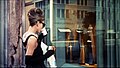 Golightly (Hepburn) visits Tiffany & Co. on Fifth Avenue in New York City in the opening scene of Breakfast at Tiffany's.