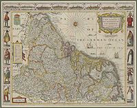 A New Mape of Ye XVII Provinces, 1626 (Países Bajos)