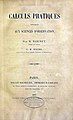 Calculs pratiques appliqués aux sciences d'observation, 1857
