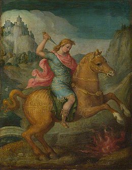 Bacchiacca (1494-1557) (atribuit) - Marcus Curtius - NG1304 - National Gallery.jpg