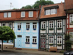 Bad Salzdetfurth, a row of houses at the Oberstraße