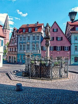 Market square of Bad Windsheim