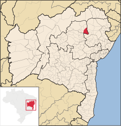 Itiúba – Mappa