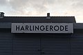 Bahnhofsschild der Emaillierwerke Hannover KG, einst am Bahnhof Harlingerode genutzt