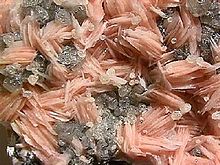 Barite with cerussite Baryte Morocco.jpg