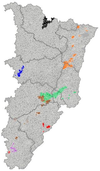 Étendue des bassins houillers des Vosges et du Jura