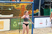 Deutsch: Beachhandball Europameisterschaften 2019 (Beach handball Euro); Tag 3: 4. Juli 2019 – Frauen, Platzierungsrunde Gruppe III, Schweiz-Nordmazedonien 2:0 (21:6, 23:20) English: Beach handball Euro; Day 3: 4 July 2019 – Women Consolation Round Group III – Switzerland-North Macedonia 2:0 (21:6, 23:20)