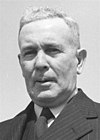 Joseph Benedict Chifley, Prime Minister 1945-49, outside Parliament House in Canberra