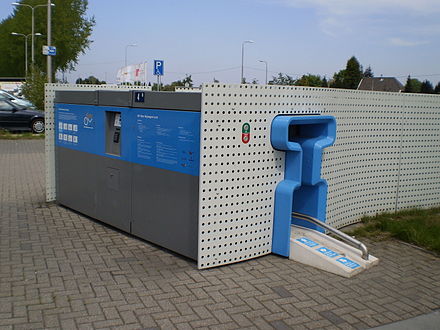OV-Fiets dispenser at Lent station.