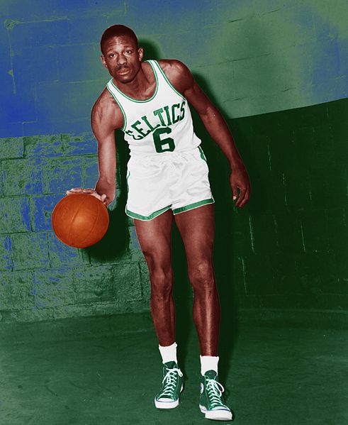 File:Bill Russell dribbling Boston Celtics.jpg