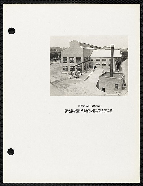 File:Bldg 41 looking south west from roof of building 215 - DPLA - b4f4298f99785d9ed3e1c14dc51d0f2e.jpg