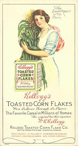  BlotterKelloggsCornFlakesAdvertizement1910s 