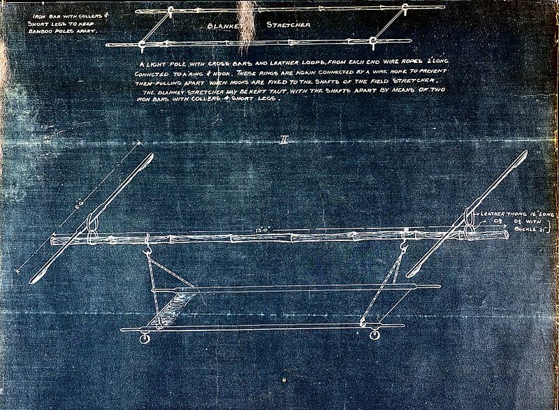 File:Blueprints of a field stretcher. Wellcome L0028053.jpg