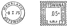 A 1975 meter stamp from Botswana. Botswana A1.jpg