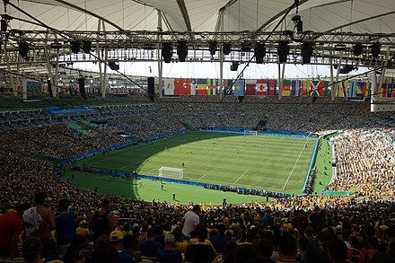 The Maracanã stadium, once the largest on Earth.