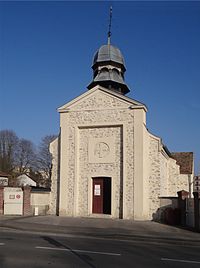 Façade de l'église depuis le ravalement de 2014.