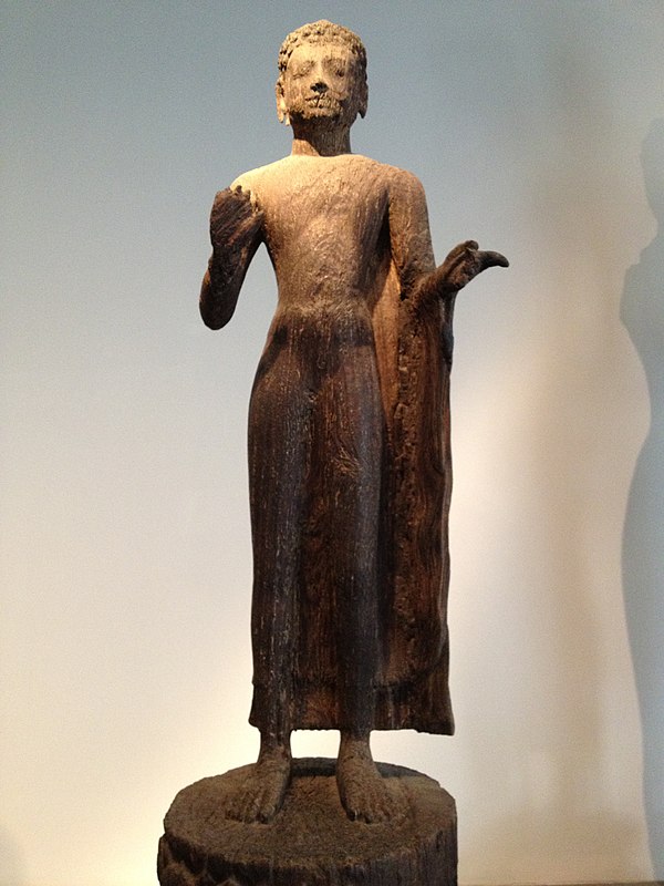 A Chenla-era statue of Buddha found at Binh Hoa, Long An