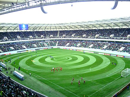 Milliy Stadium in Tashkent.