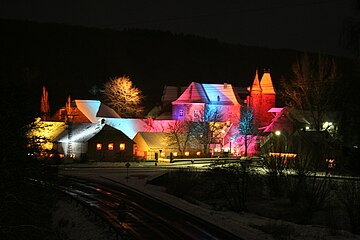 Ночная подсветка замкового комплекса