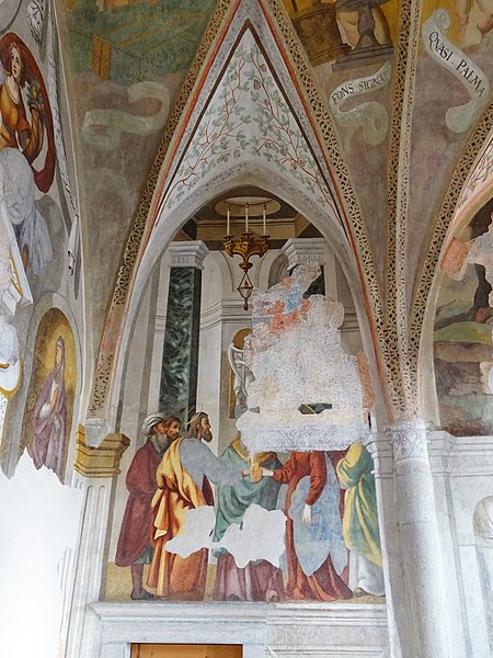 File:Caldes, cappella della Beata Vergine Maria - Affreschi interno - Sposalizio di Maria.jpg