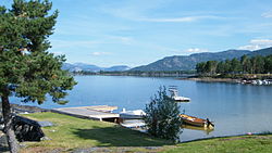 Camping at Nisser Lake. Camping at Nisser lake.jpg