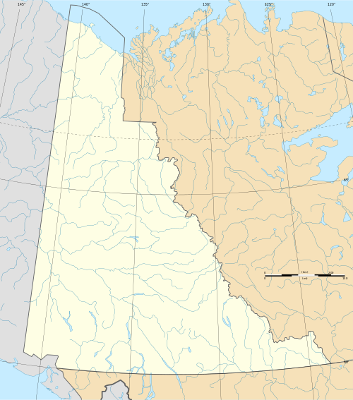 Carte du territoire du Yukon.
