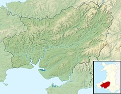 Mapa lokalizacyjna Carmarthenshire