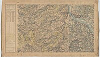 Français : Carte d'État-major de la France, Feuille Saint-Pierre S.O. 1/40 000 - Ref IGN: 4EM135SO. English: Old military map of France, Feuille Saint-Pierre S.W. 1/40 000.