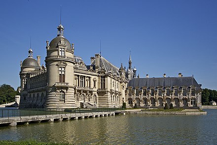 Château de Chantilly on a sunny day