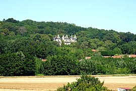 Chiry-Ourscamp (60), château Mennechet, vue depuis la rue des Douze Setiers 1.jpg