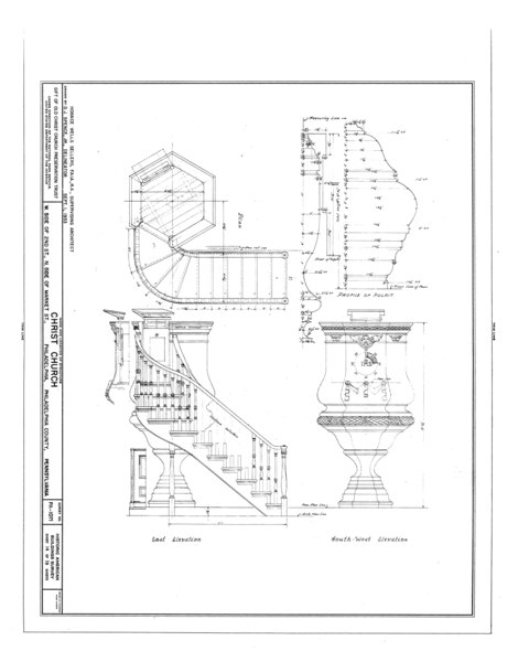 File:Christ Church, 22-26 North Second Street, Philadelphia, Philadelphia County, PA HABS PA,51-PHILA,7- (sheet 14 of 19).tif