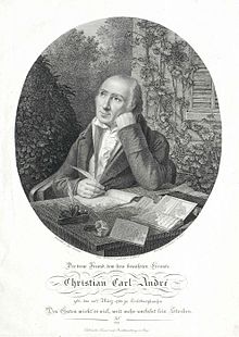 Christian Carl André, Stich von Blasius Höfel nach Ant. Richter (1819) (Quelle: Wikimedia)