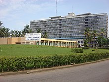 University of Cocody Hospital Centre Abidjan, one of the hospitals which received thousands of patients in August and September 2006 following the dumping of 500 tonnes of toxic waste products around the city Chucocody.JPG