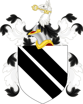 Coat of arms borne by Key's uncle Philip Barton Key