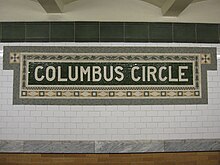 IRT station's name in mosaics