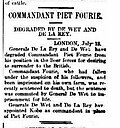 Миниатюра для Файл:Commandant Piet Fourie. Degraded by De Wet and De la Rey - The Argus, Melbourne, July 15, 1901.jpg