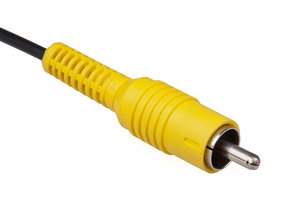 On consumer products a yellow RCA connector is typically used for composite video.