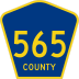 County Route 565 marker