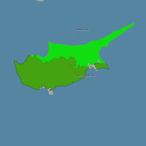 Cyprus disputed w1 countrymap.svg