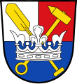 Wappen der Gemeinde Pettstadt: mit Elementen des Stammwappens derer von Schaumberg