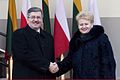 Dalia Grybauskaitė and Bronisław Komorowski 02 - 20110216.jpg